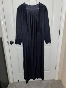 VTG OLGA 2X BLACK ROBE W/BELT 98480 - Picture 1 of 5