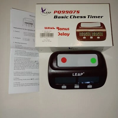 Leap Pq9907s Basic Chess Timer box manual tested works - Image 1 of 4