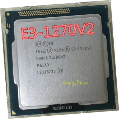 Intel Xeon E3-1270 V2 3.5 GHz LGA1155 4 cores 8 threads SR0P6 CPU Processor 8 MB - Image 1 of 3