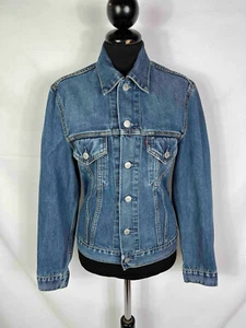 LEVIS VINTAGE Giubbotto Jeans Donna Giacca Cotone Blue Denim Jacket Sz.S - 40 - Imagen 1 de 6