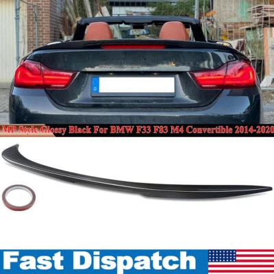 Black MP Look Rear Trunk Spoiler Wing Lip For BMW F33 F83 M4 Convertible 2014-20 - Image 1 of 4
