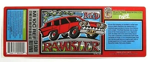 PEGATINA Peace Tree Brewing RED RAMBLER ALE etiqueta de cerveza IA 12 oz - Var. #2 - Imagen 1 de 1
