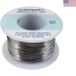 Solder Wire 63/37 Tin/Lead no-clean .031 4oz. - Picture 1 of 3