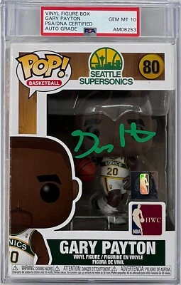 Gary Payton Signed Funko Pop #80 PSA GEM MT 10 AUTO - Image 1 of 4