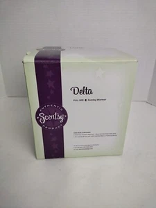 Scentsy “DELTA” Wax Warmer Ceramic Melting Pot Brown Bean Pot Two Pieces Retired - Picture 1 of 8
