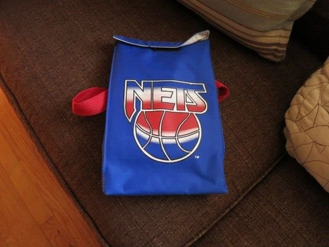 NEW Vintage BROOKLYN NETS thermal Lunch Bag Cover