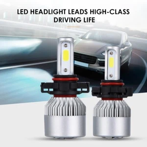 For Audi A3 8P 5202 H16 COB LED Headlight Bulb Kit High Low Beam 56W 6500K White - Picture 1 of 11