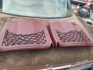2 reti portapacchi nero/rosso medio per sedili elettrici Mercedes-Benz W126 Lim - Foto 1 di 8