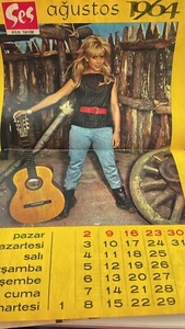 Sophia Daumier Calendar turkish mag. 1964 Marilyn Monroe - Picture 1 of 3