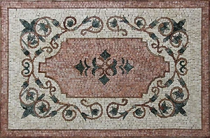 Carpet Rug Oriental Stylish Tile Home Decor Marble Mosaic - Picture 1 of 1