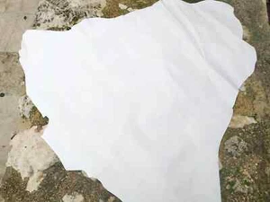White full grain kangaroo leather whole hide 0.9-1.3 mm thick - Picture 1 of 4