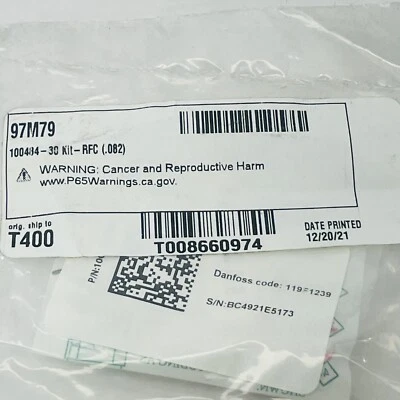 DANFOSS 97W79 - 100484-30 RFC .082 - Image 1 of 3