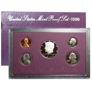 1990-S U.S. Clad Proof Set - Picture 1 of 3