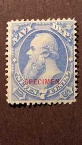 U.S. stamp #039s, 7 cent Navy official with SPECIMEN overprint. 501 issued. RARE - Picture 1 of 2