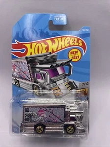 Hot Wheels HW Metro Raijin Express #102 7/10 SILVER 2021  - Picture 1 of 5