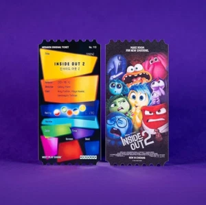 INSIDE OUT 2 Film Korea Mega Box Original Limited Edition Movie Ticket Theater - Picture 1 of 5