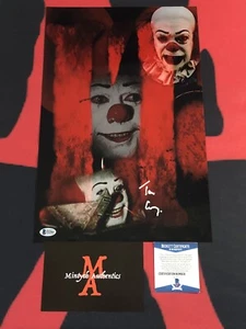 Foto autografata firmata 11x17 Pennywise IT horror Beckett COA - Foto 1 di 2