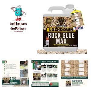 Max Rock Glue for Landscaping, Rock Glue for Pea Gravel & Pea Gravel Glue, La... - Picture 1 of 9