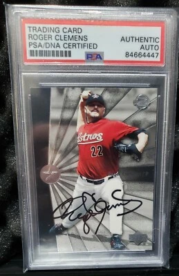 Roger Clemens 2004 Upper Deck Sweet Spot PSA/DNA Authentic Autograph - Image 1 of 2