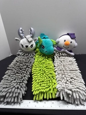 Norwegianx Kids Chenille Pet To Dry Полотенца для Рук Снеговик/Олень/Дракон Новинка Desi - Изображение 1 из 4