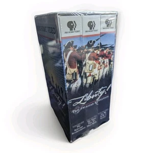 PBS Home Video LIBERTY! The American Revolution VHS (Vol.1,2&3) (1997) Sealed - Imagen 1 de 6