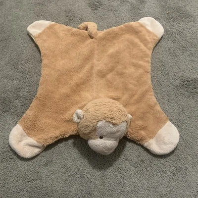Baby Gund Cómoda Acogedora Pippy Monkey Lovey Manta de Seguridad Tiro Satinado Foto 1 de 4