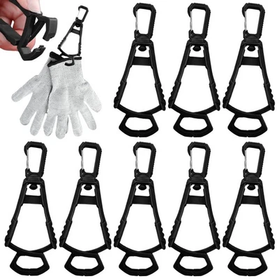 8 Stück Handschuhhalter Schwarz Handschuhhalter Feuerwehr Mehrzwecks Handschu... - Bild 1 von 4