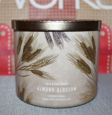 Bath & Body Works - Scented Candle - Almond Blossom - 3 Wick - 14.5 oz - NEW - Image 1 of 3