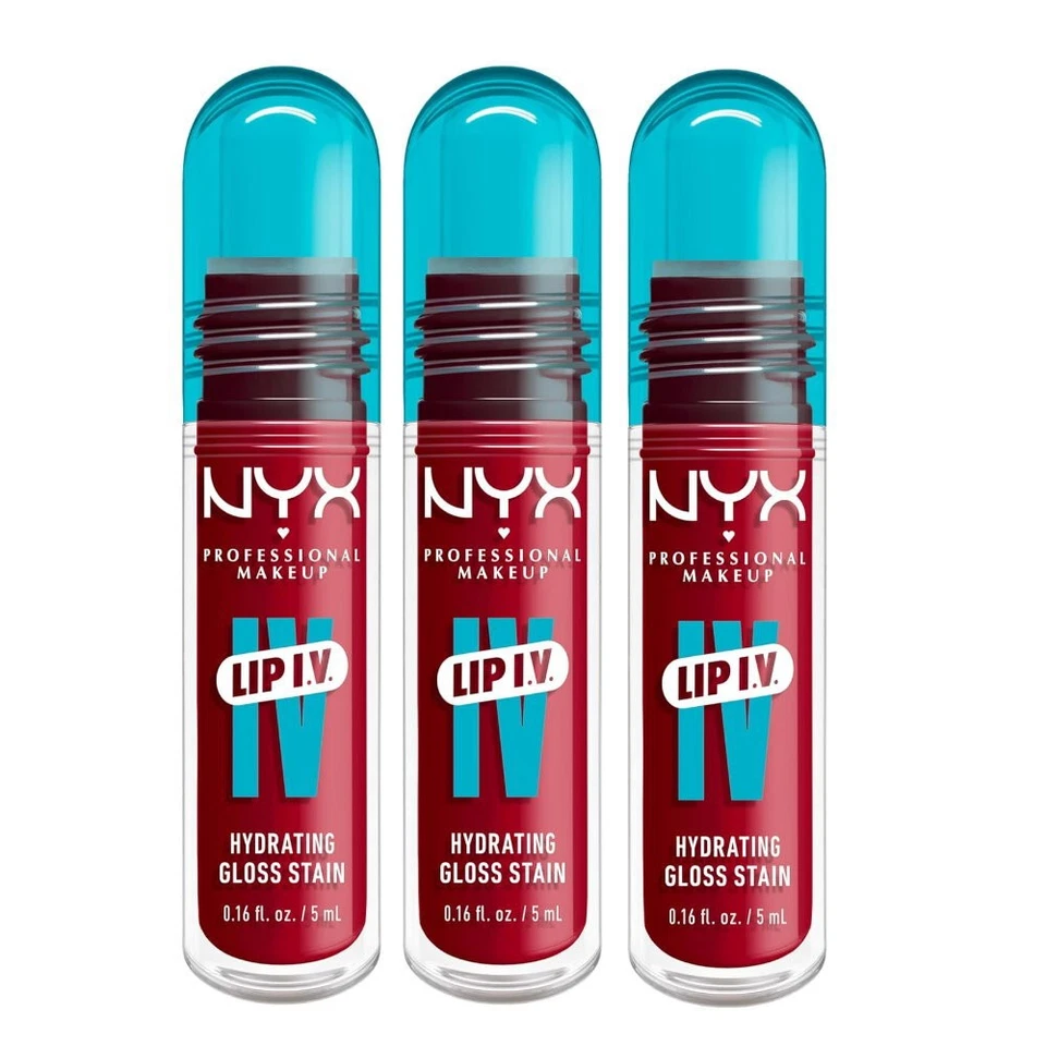 NYX Lip IV Hydrating Gloss Serum Lip Stain RED-Y SET WET 11 lipstain