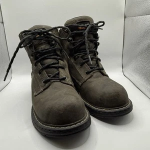 ARIAT "Casey" Womens 6.5 B Brown Leather Composite Toe EH Rated Work Boots - Picture 1 of 9