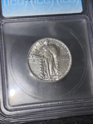 Au50 1930 Standing Liberty 25c Quarter-ICG graded  - Image 1 of 4