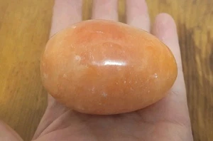 Red Stone Egg PRIMITIVE Bowl Filler Easter Decor Apx. 2 3/4" B - Picture 1 of 5