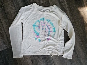 So Girls Size XL 14/16 Long Sleeve Boxy Cinch Tee Shirt NEW w Tags Sonoma Girls - Picture 1 of 6