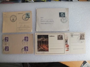 Deutsches Reich 6 Pf.-Postkarte / Ganzsache - Wiesbaden - Frankfurt - Cottbus - Picture 1 of 15