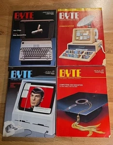 1984 Byte Magazine Lot  - 4 Issues - vintage apple ibm - Picture 1 of 6