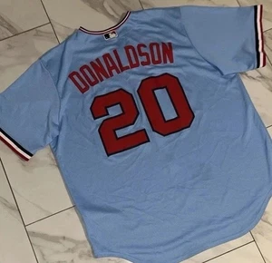 Camiseta para hombre Josh Donaldson #20 de los Mellizos de Minnesota XL Nike MLB cosida azul bebé - Imagen 1 de 14