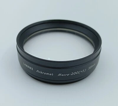 Camdiox achromatic close up macro +5 filter 58mm for 200mm tele zoom lens - Image 1 of 4