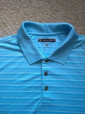 PEBLE BEACH Performance Blue  Shirt Size XL (300) - Image 1 of 4