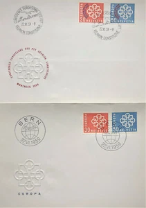 SOBRES POSTALES TEMA EUROPA,AÑO 1959, SUIZA,CONFERENCIA MONTREUX, LOS DE LA FOTO - Imagen 1 de 1