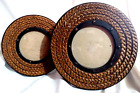 2 Table Frames Or Wall Round Port Holes Wicker Resin Metal Rivets Cruise Photos