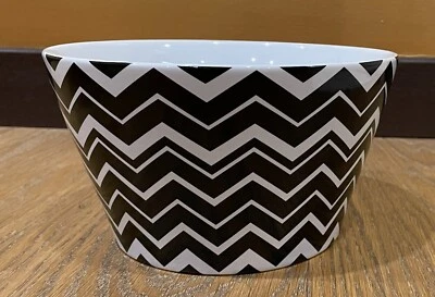 Missoni X Target Zig Zag Negro/Blanco Cerámica Gres Ensaladera Mezcladora Foto 1 de 2