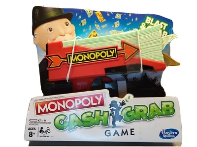 Monopoly Cash Grab Game Hasbro Money Gun - new sealed - Image 1 of 3