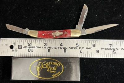 NIB German Bull Pocketknife GB-106 RPB - Image 1 of 3
