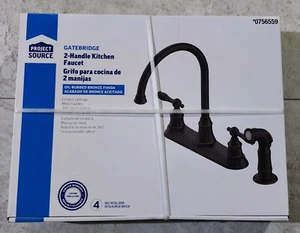 Project Source GATERBRIDGE 2-Handle Kitchen Faucet - 0756559 - NEW! - Picture 1 of 3