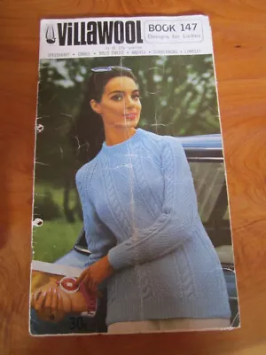 KNITTING PATTERN BOOK VILLAWOOL  NO. 147  GREAT **** MUST SEE - Image 1 of 2