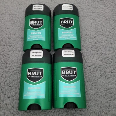 LOTE DE 4 Antitranspirantes Brut Signature + Desodorante Barra Sólida 2.0 OZ Exp. 8/27 Foto 1 de 2