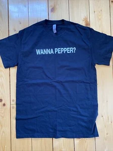 Pura Vida Volleyball Black t-shirt adult sz M “Wanna Pepper?” - Picture 1 of 5