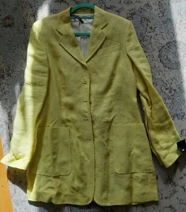 St. Emile Blazer Gr. 38 Farbe Ocker 100 % Leinen Neu mit Etikett - Bild 1 von 2
