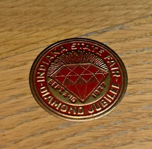 INDIANA STATE FAIR Label DIAMOND JUBILEE 1927 Commemorative Sticker - Picture 1 of 5