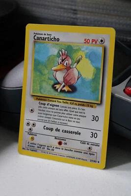 Canarticho (Farfetch'd) 27/102 NM Base Set Near Mint French Pokemon TCG 1999 - Image 1 of 4